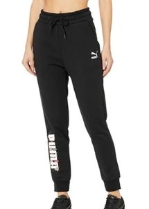 PUMA womens trend all over print knitted pants